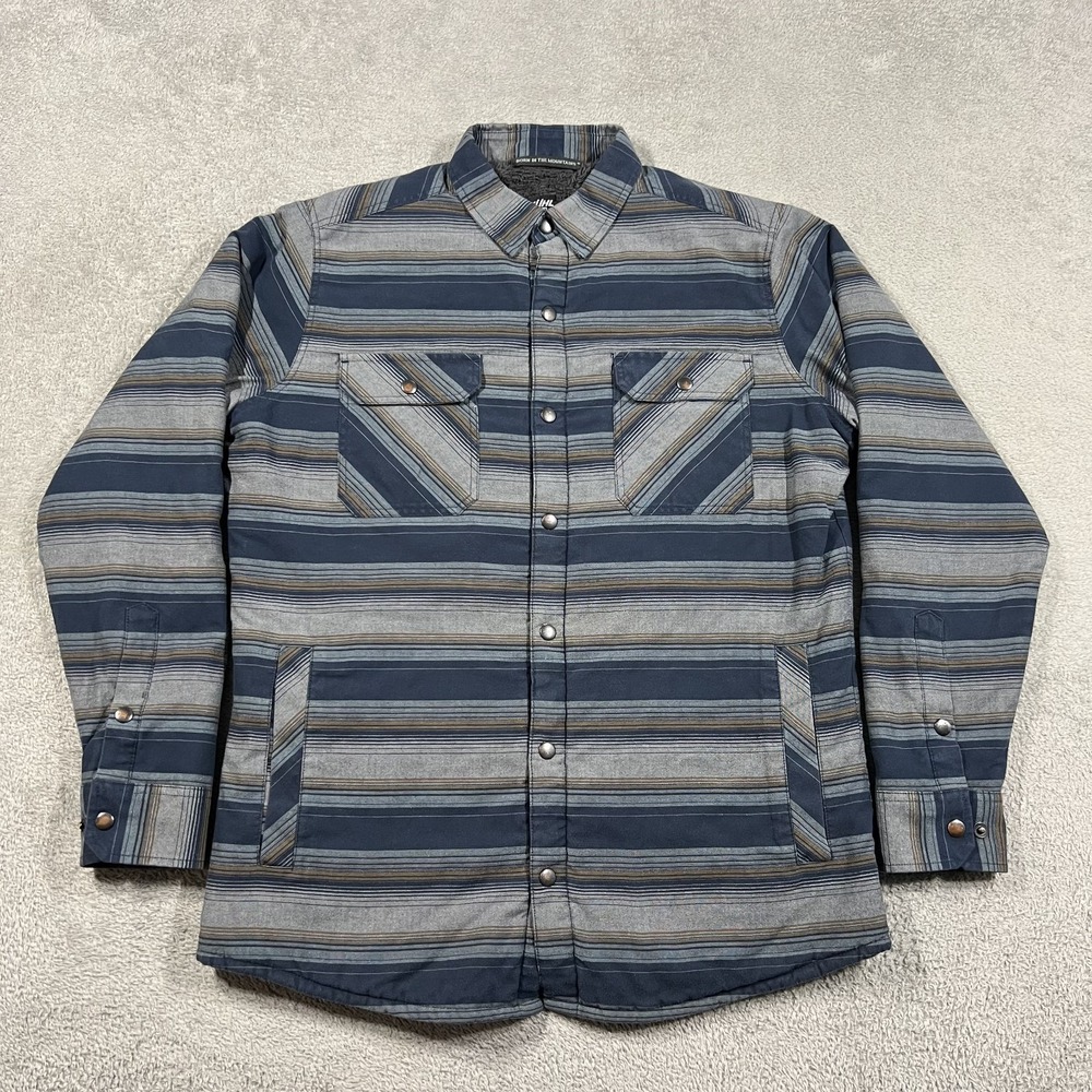 Kuhl Joyrydr Shirt Jacket Shacket Mens Small Sherpa Lined Fleece Snap Outdoor